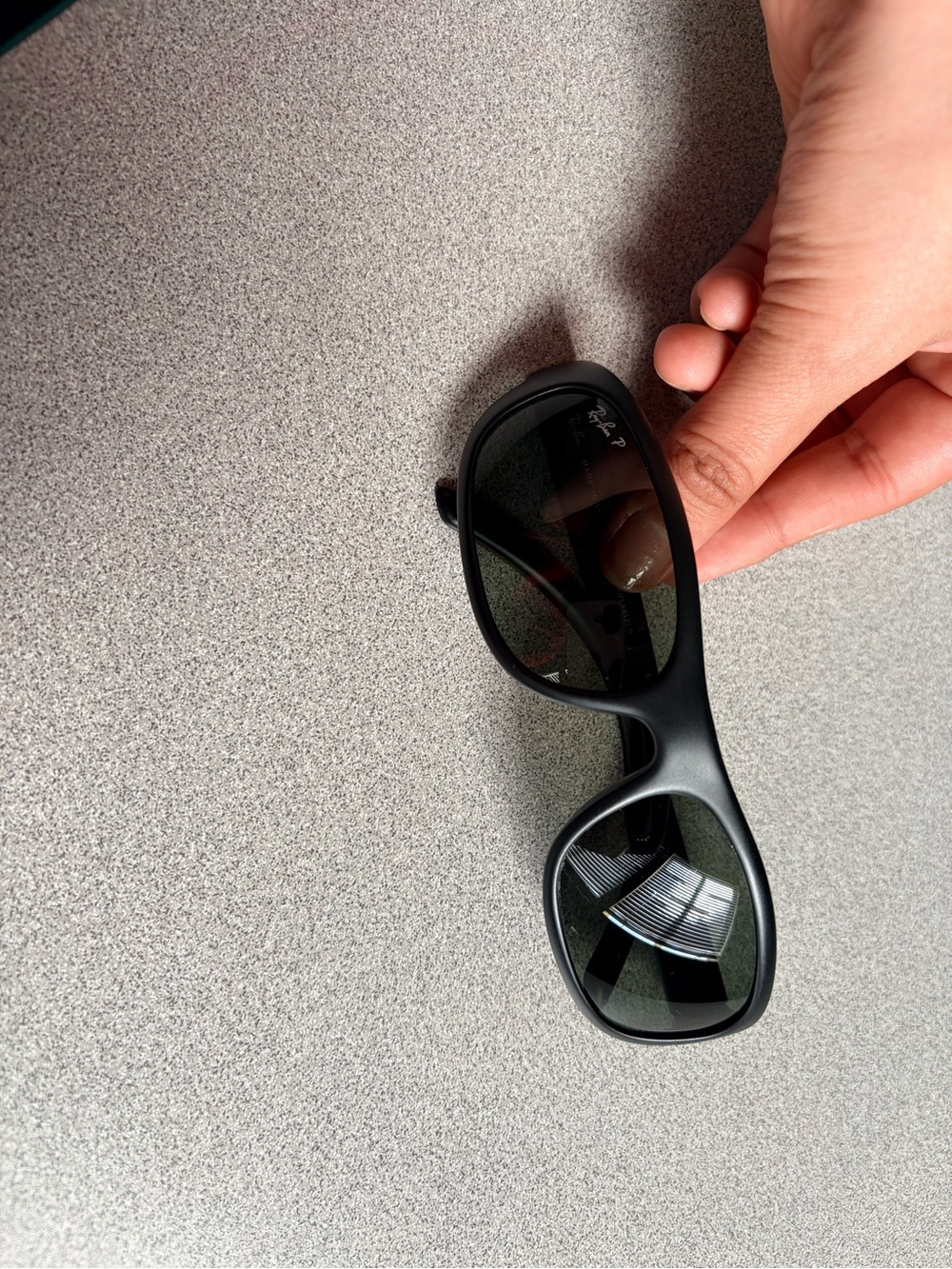 Ray-Ban Predator Polarized Sunglasses Matte Black Green Lens RB4033 601-S/48 - Picture 10 of 12